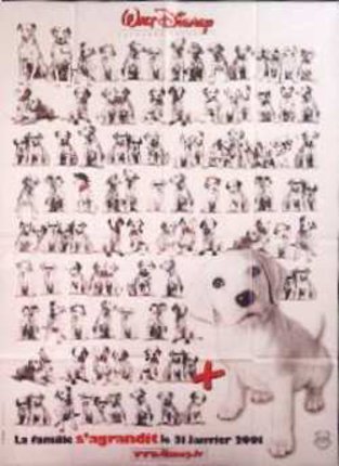 a poster of a dog