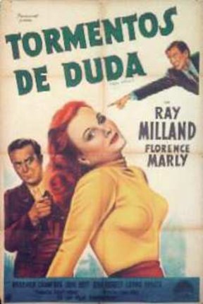 a movie poster of a man pointing at a woman