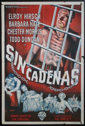 a movie poster of a man behind bars