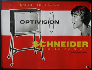 a poster of a television