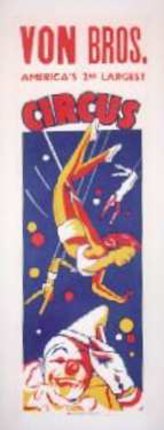 a poster of a woman jumping