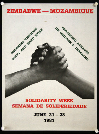 a poster of hands holding each other