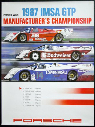 a poster of race cars