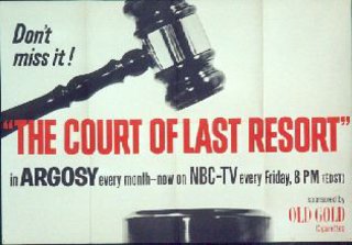 a poster with a gavel and text