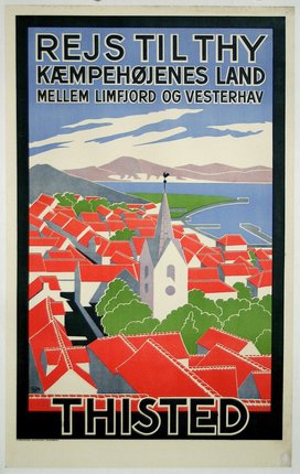 a poster of a town