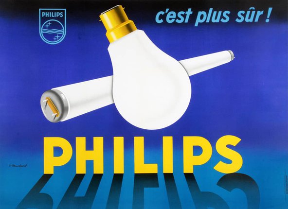 a poster of a light bulb