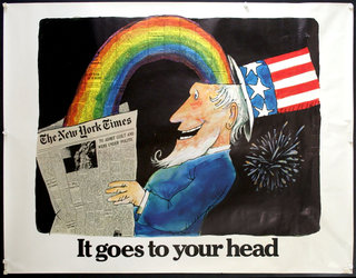 a poster of uncle sam reading a newspaper