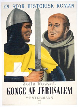 a poster of two men holding a sword