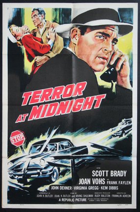 a movie poster with a man on the phone and a car