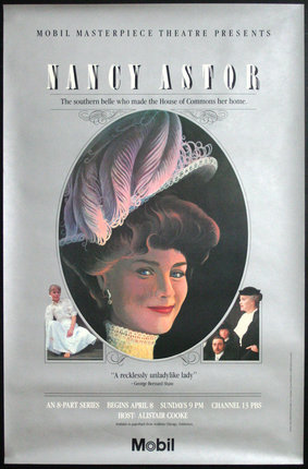 a poster of a woman in a hat