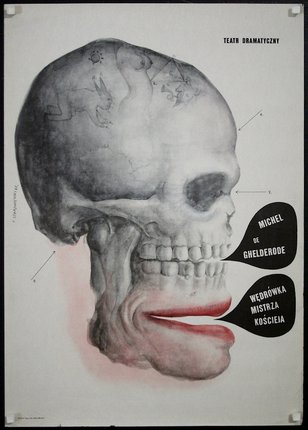 a poster of a skull