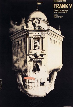 a poster of a skull
