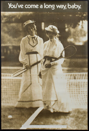 a couple of women wearing white dresses and holding tennis rackets