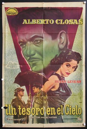 a movie poster with a man and a woman