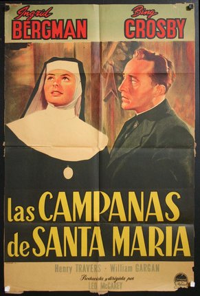 a movie poster of a nun and a man