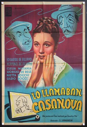 a movie poster with a woman touching her face