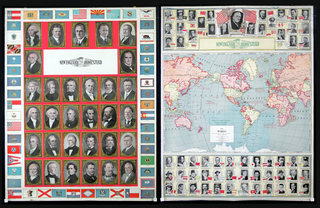 a close-up of a collage of portraits