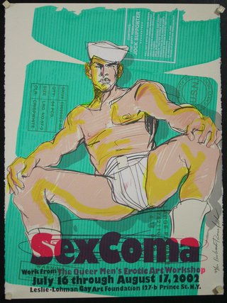 a poster of a man in underwear