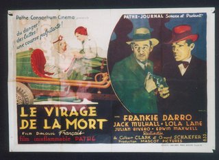 a movie poster of a man in a carriage and a woman in a hat