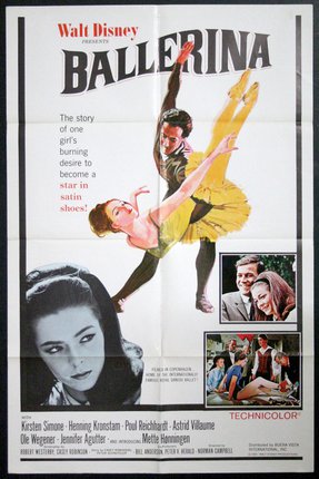 a movie poster of a ballet dancer