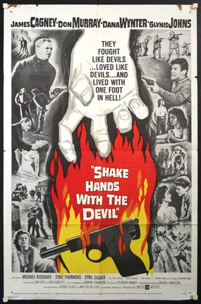 a movie poster of a hand holding a gun