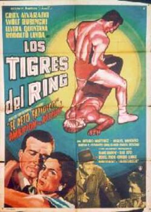 a movie poster of a man wrestling