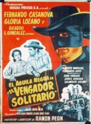 a movie poster with a man in a mask