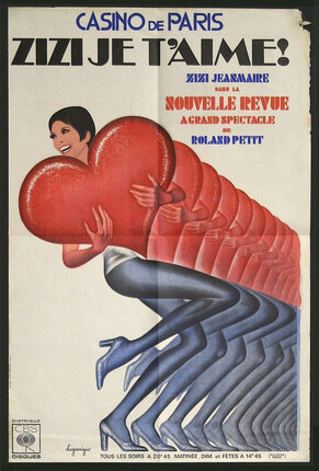 a poster of a woman holding a heart