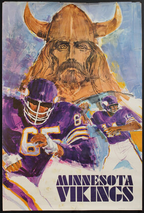 a poster of a football player