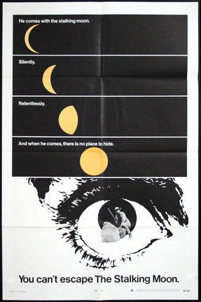 a movie poster showing the stages of the moon and an eye