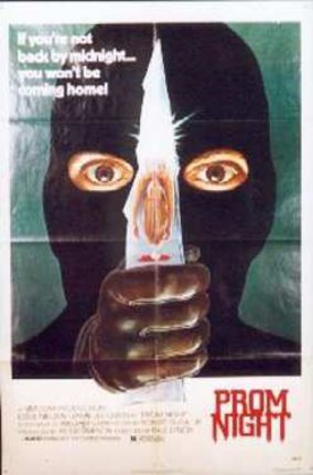 a poster of a masked person holding a knife