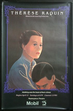 a poster of a woman and a man