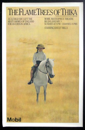a poster of a girl riding a horse