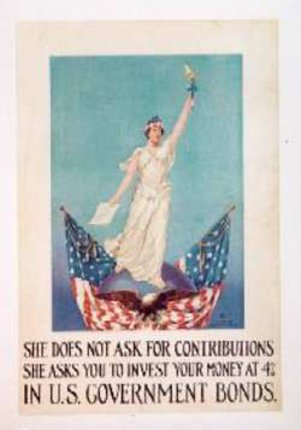 a poster of a woman holding a torch