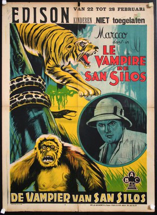 a movie poster with a tiger and a monkey