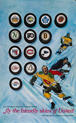 a game board with hockey players and hockey pucks