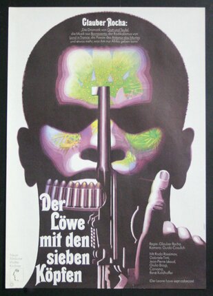 a poster of a man with a gun