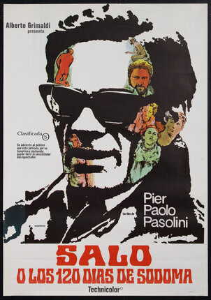 a movie poster of a man with sunglasses