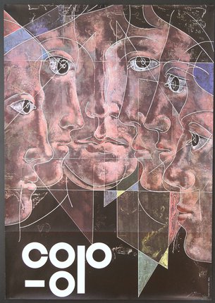 a poster of several faces