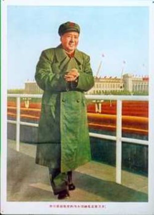 a man in a green coat