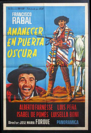 a movie poster with a man and a horse