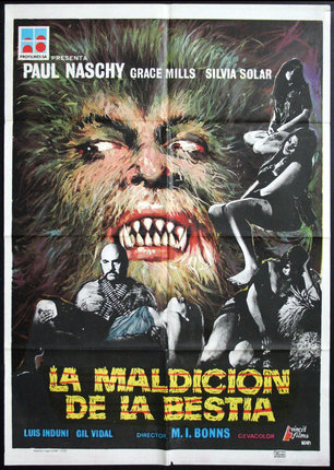 a movie poster with a werewolf face