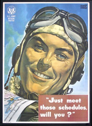 a poster of a man wearing goggles