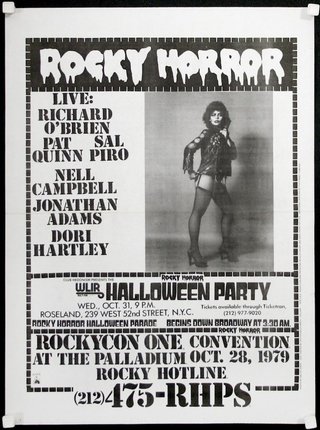 a poster for a rock horror concert