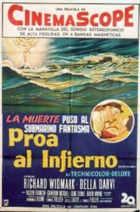 a movie poster with a couple of men and a man in a boat