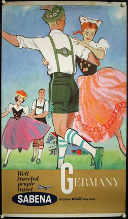 a poster of a man and a woman dancing