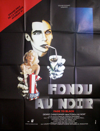a movie poster with a woman and a man drinking from a straw