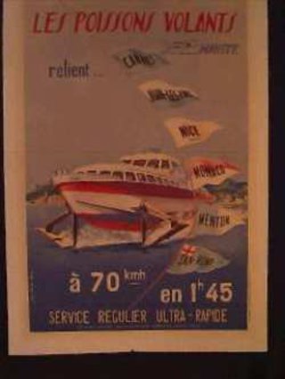 a poster of a boat