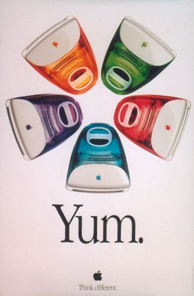 a group of colorful apple devices