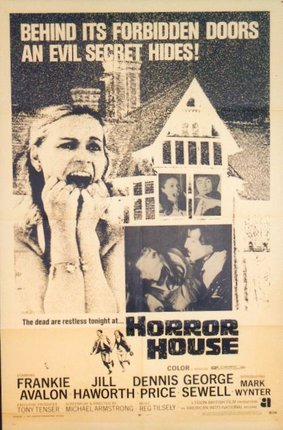 a poster of a horror house